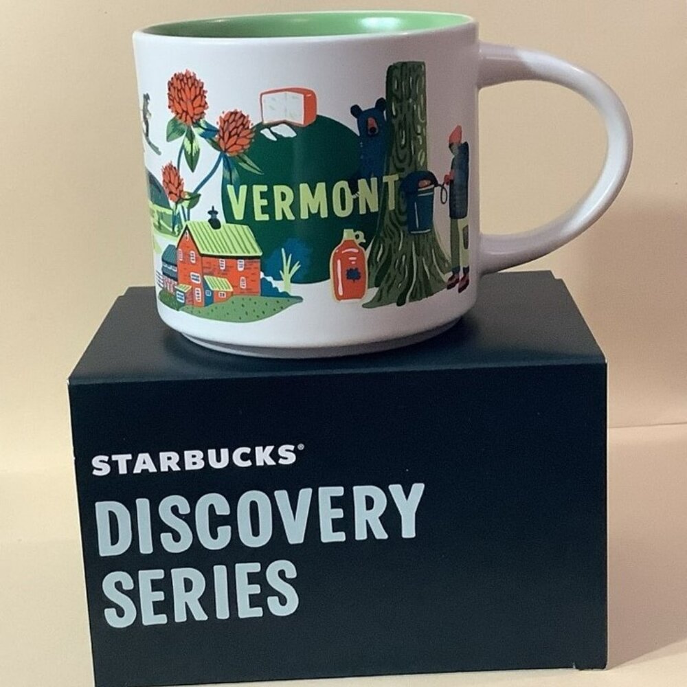 Starbucks VERMONT Coffee Mug, DISCOVERY Series, NEW, 14 oz